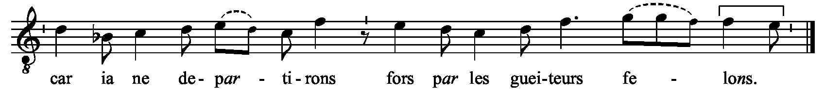 Refrain musical notation